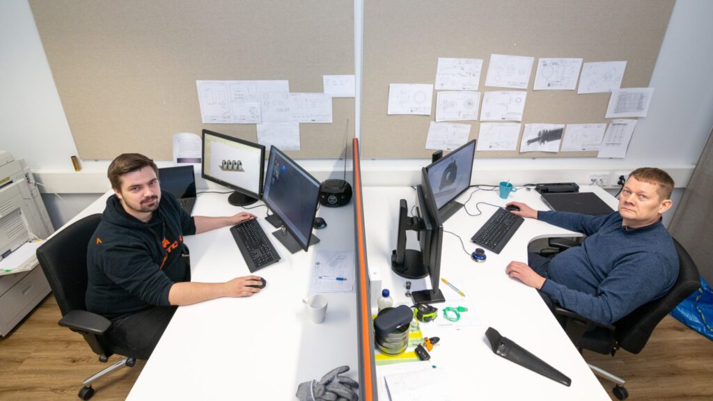 Finsen uudet työntekijät Niko Heinula ja Esa Surakka